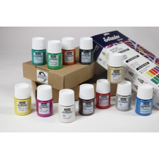 Pebeo Setacolor Fabric Paint 12x 20ml Opaque Textile Light &Dark Material 757481 Pebeo Setacolor Fabric Paint 12x 20ml Opaque Textile Light &Dark Material 757481